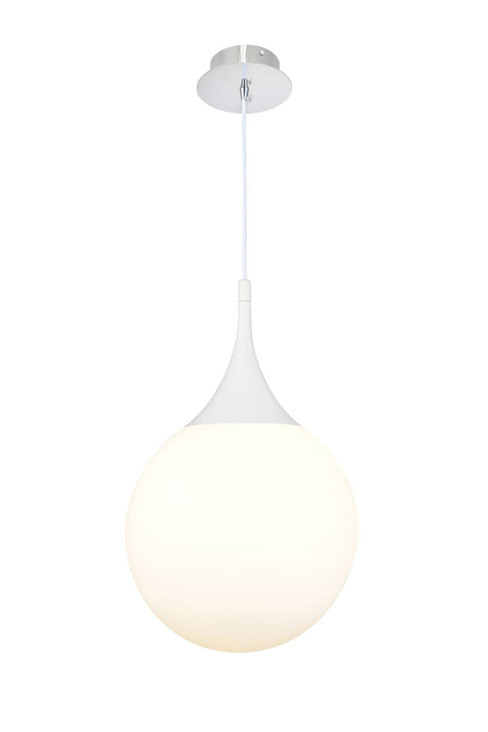 Lampada pendente Pendant in Metallo Dewdrop Bianco