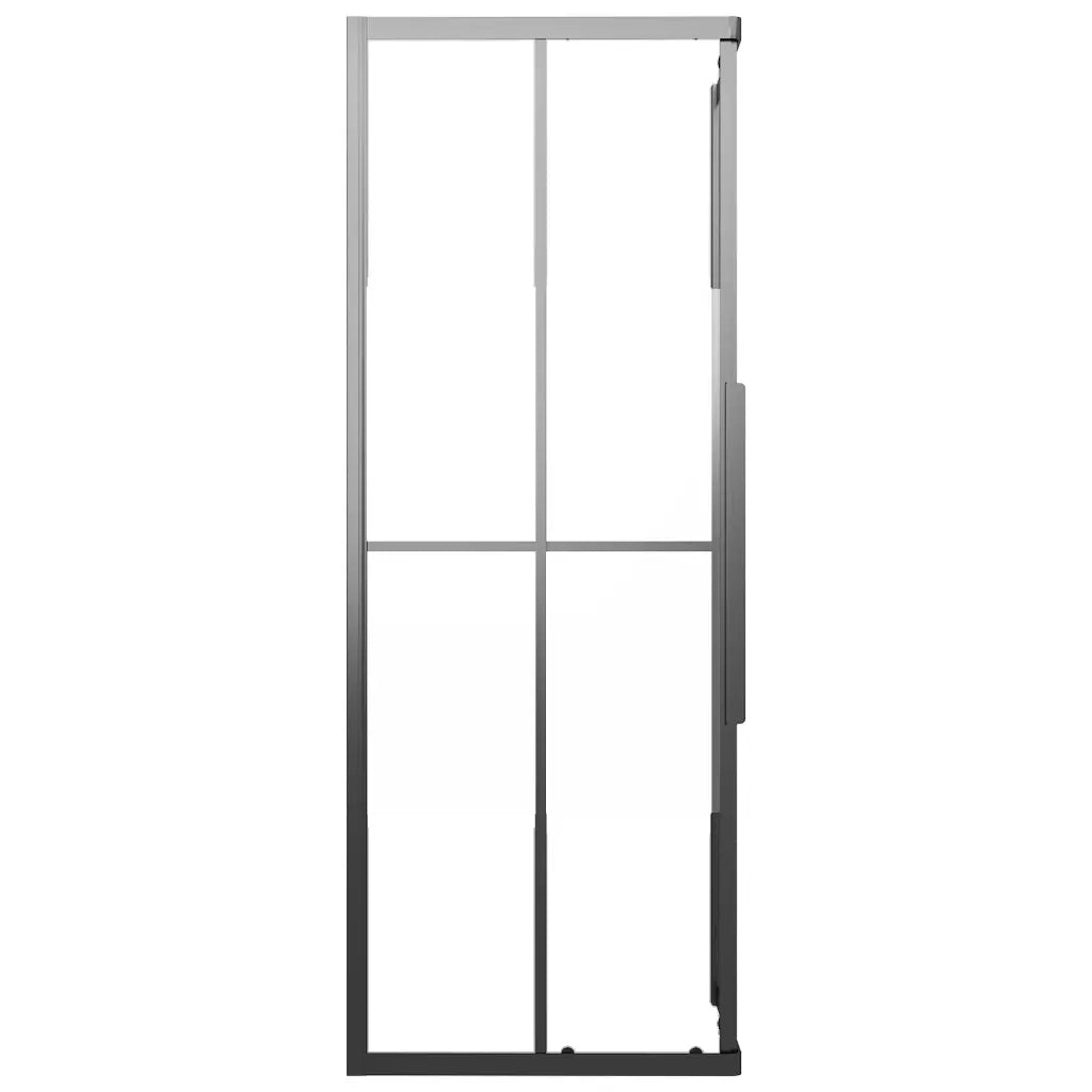 Cabina Doccia ESG Semi Smerigliato 80x70x180 cm Nera cod mxl 73674