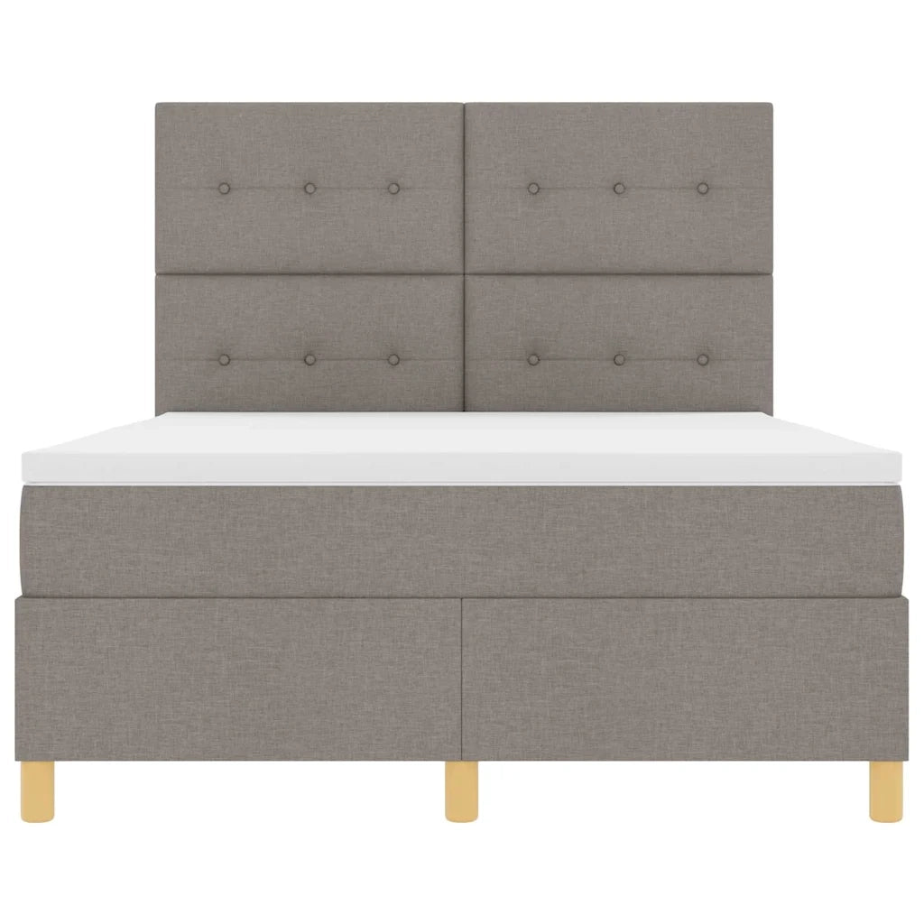Letto a Sorgente LED con materasso Talpa 140 x 200 cm Tessuto 3343107