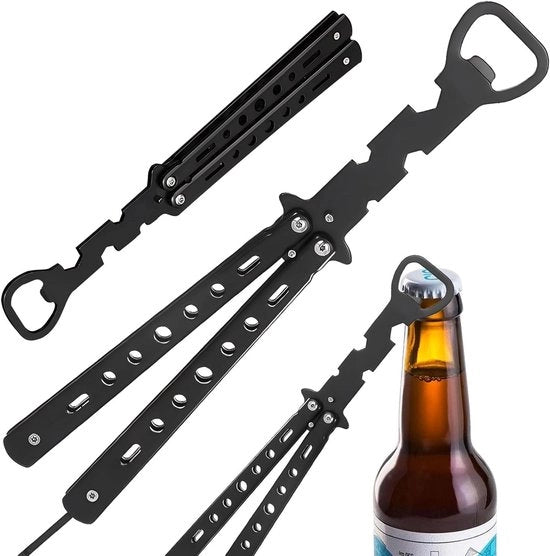 Flessa ereditaria a forma di farfalla per appassionati di birra - accessorio bar in metallo per feste - regalo di compleanno divertente per bambini e fan di Marvel