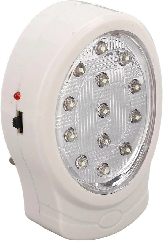 Lampada di Emergenza 13 LED Ricaricabile - Necessaria per Casa in caso di Tempesta o Oracolo - Torcia Portatile con Presa EU.