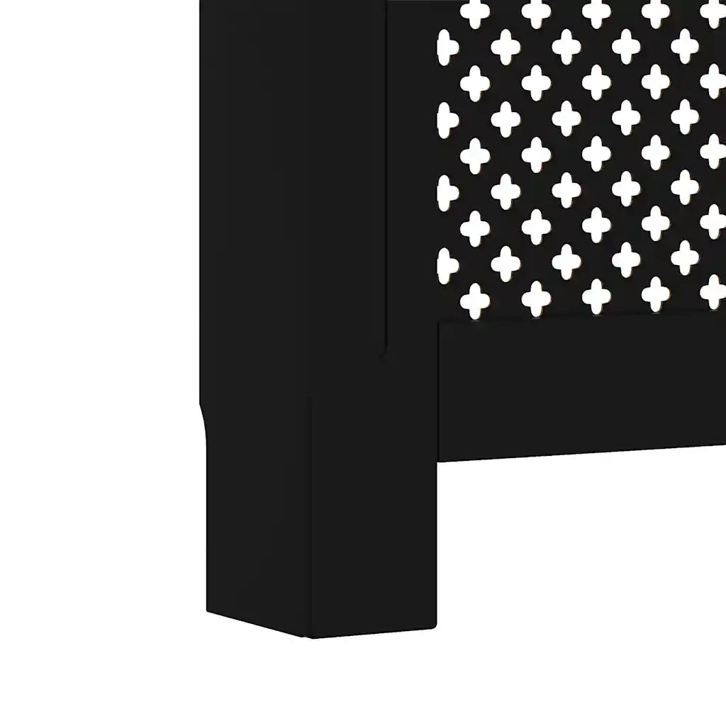 Copertura per Radiatore Nera 112x19x81,5 cm in MDF 288192
