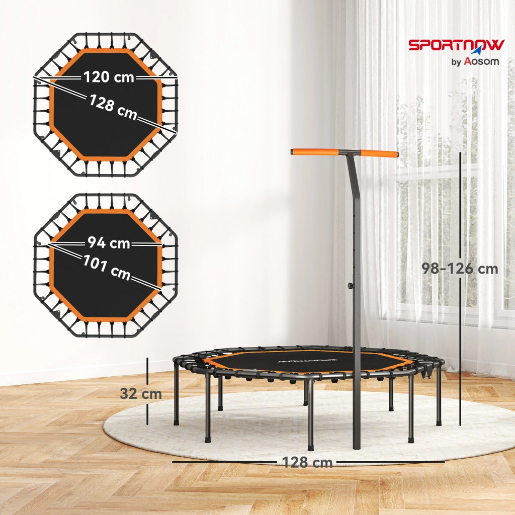 Trampolino Fitness ¨C zephmum ¨C Grigio, Acciaio, 100cm