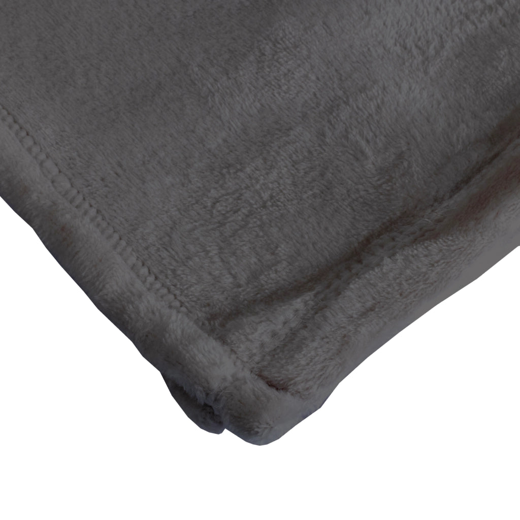 Plaid nera 130 x 170 cm FLANBERG