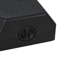 Base per Ombrellone da Giardino in HDPE, Basamento per Ombrellone, Supporto per Ombrelloni 48mm, Riempibile con 60 kg di Acqua e 72 kg di Sabbia, 80x80x56cm, Nero
