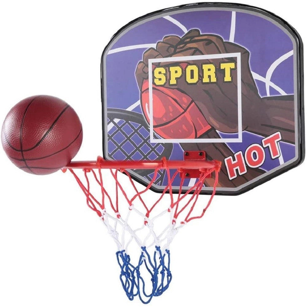 Trade Shop - Tabellone Portatile Canestro Per Basket Regolabile In Altezza Giocattolo Bambini -