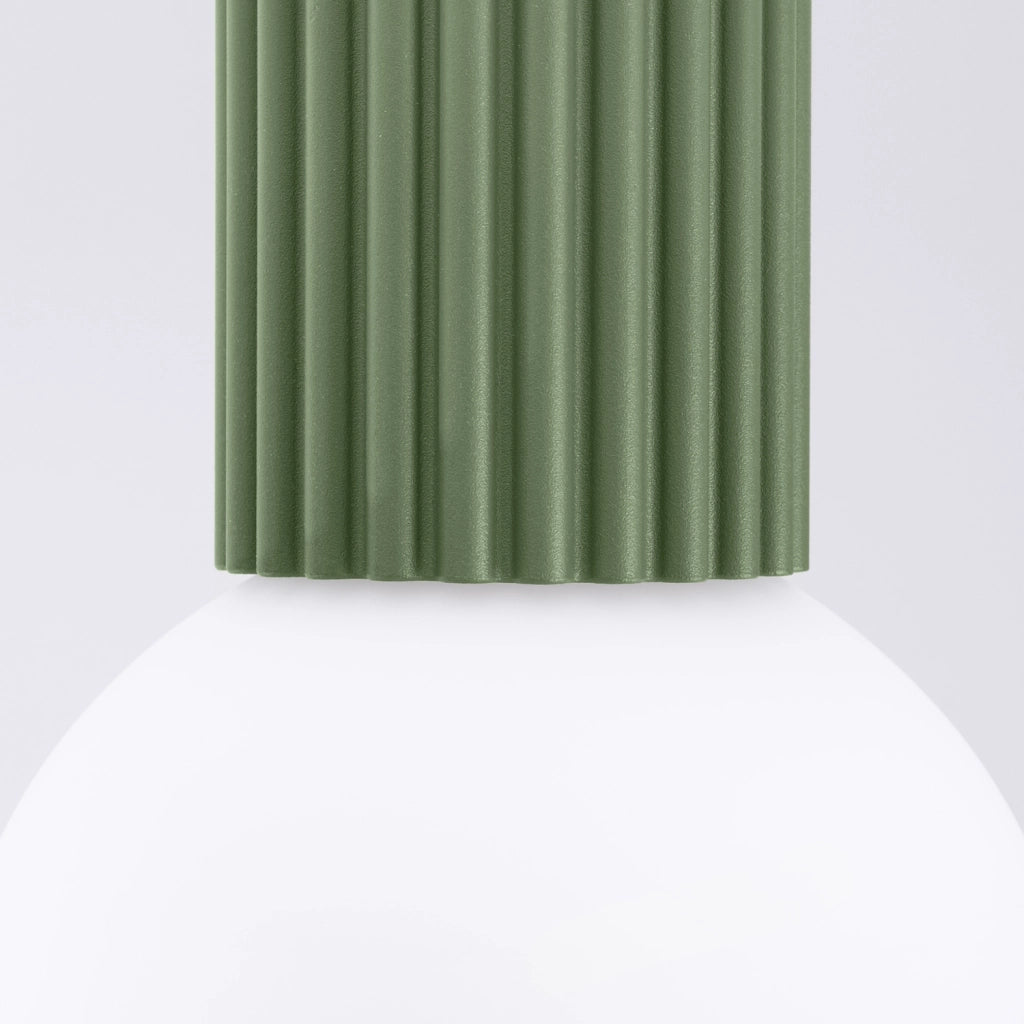 Spot soffitto SFERA Pure Lume olive vetro bianco G9 IP44