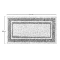 Zerbino classico rettangolare in cocco cm 40 x cm 60