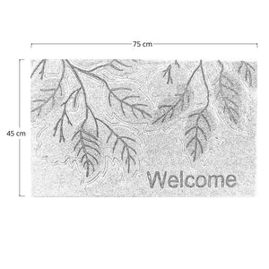 Zerbino classico rettangolare in cocco colorato cm 45 x cm 75