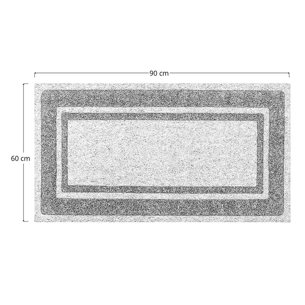 Zerbino classico rettangolare in cocco cm 60 x cm 90