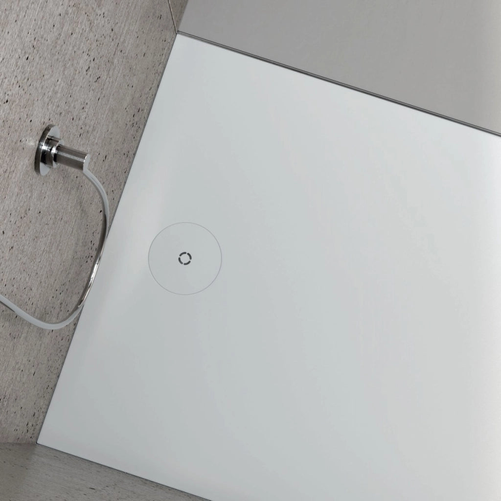 Piatto doccia in solid surface bianco, misura 70x160