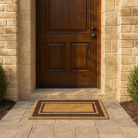 Zerbino classico rettangolare in fibra di cocco naturale cm 60 x 120 per casa