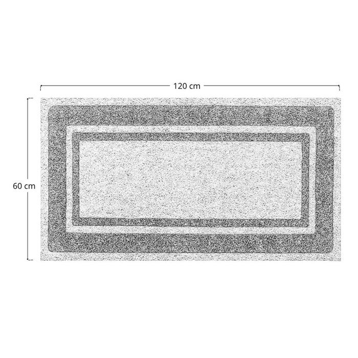 Zerbino classico rettangolare in fibra di cocco naturale cm 60 x 120 per casa
