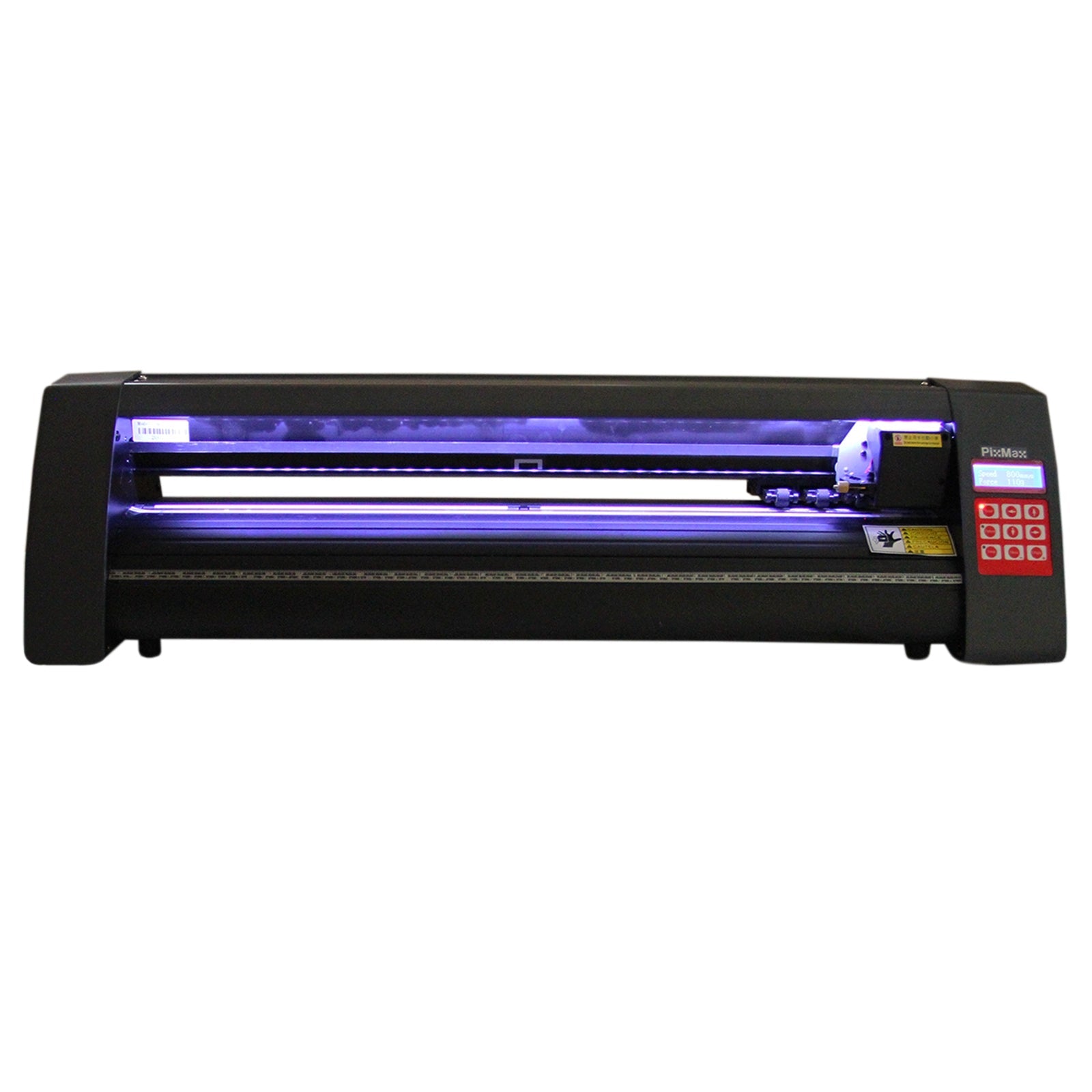 Plotter da Taglio Vinile Macchina per Taglio e Incisione Insegne Etichette Guida Laser - Abbonamento 12 Mesi Software FlexiStarter - LED - 720mm