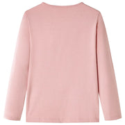 Maglietta da Bambina a Maniche Lunghe Rosa Chiaro 104 13510