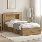 Telaio del letto con storage Rovere Artigianale 100 x 200 cm