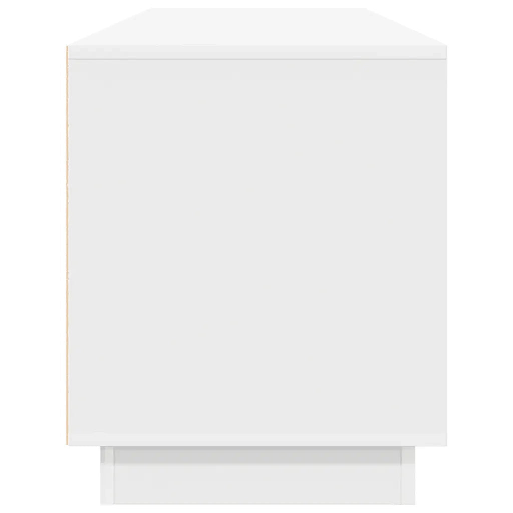 vidaXL Mobile Porta TV con Luci LED Bianco 193,5x41x50 cm