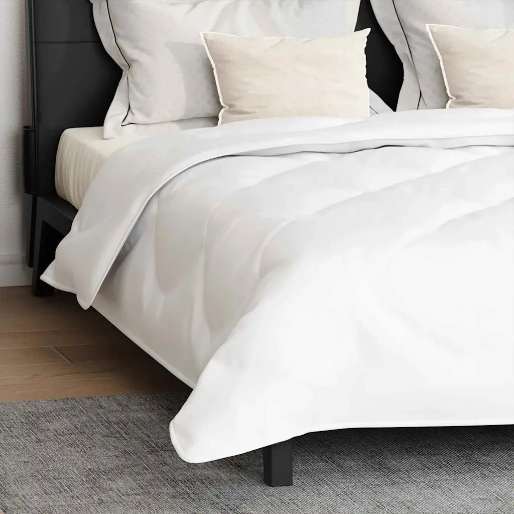 vidaXL Piumone con cuscino 3 pcs Bianco 240 x 260 cm Microfibra