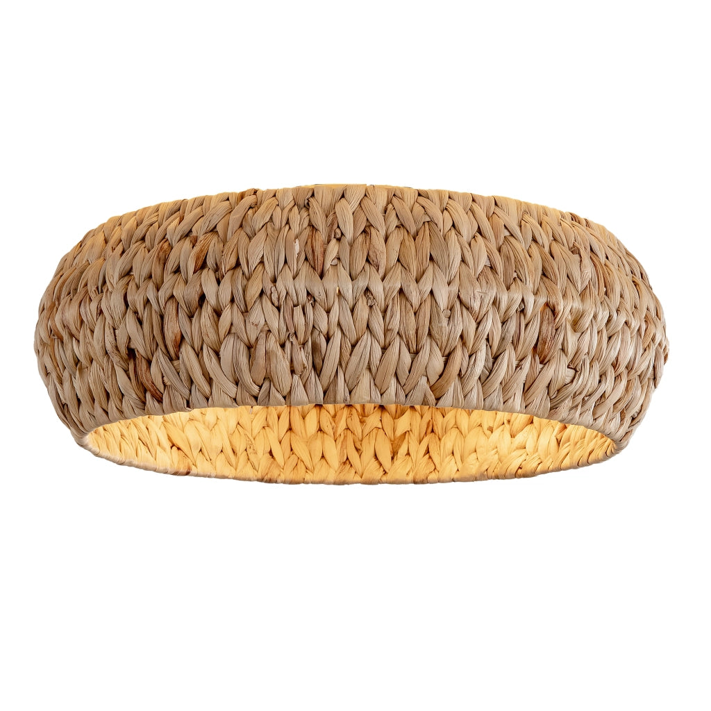 Ventilatore a soffitto con luce ¨C Minimal ¨C Rattan design, controllo app e telecomando, 19 pollici, bianco