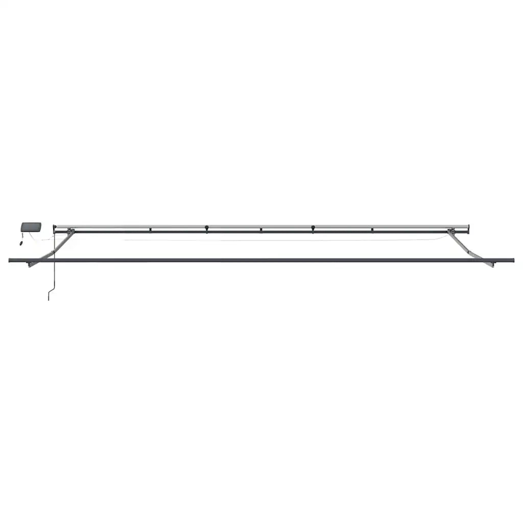 Tenda da Sole Retrattile Manuale con LED Bordò 600x300 cm 3310200