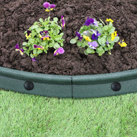 Monster Shop - Bordizzata Flessibatura per Aiuole Bordo Prato da Giardino Palile Fino a 70° in Gomma Resistente agli UV Pezzi da 1.2m - Verde - 46 Pezzi
