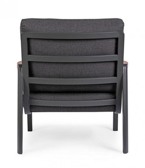 Set 2 Poltrone 78x87x86h cm con Cuscini Jalisco Antracite