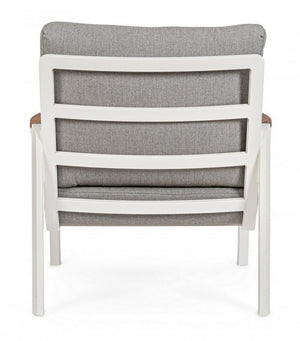 Set 2 Poltrone 78x87x86h cm con Cuscini Jalisco Bianco