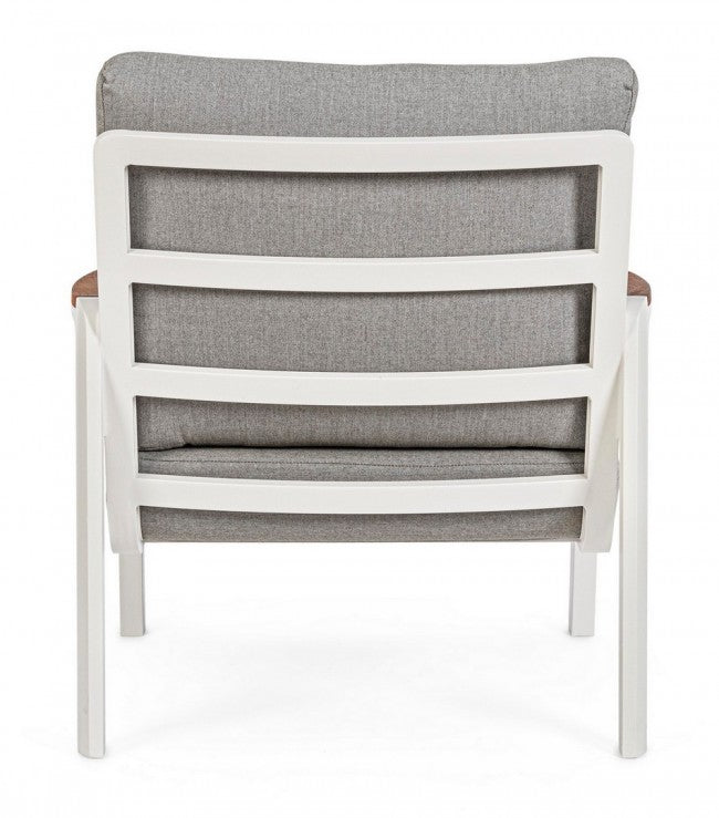 Set 2 Poltrone 78x87x86h cm con Cuscini Jalisco Bianco