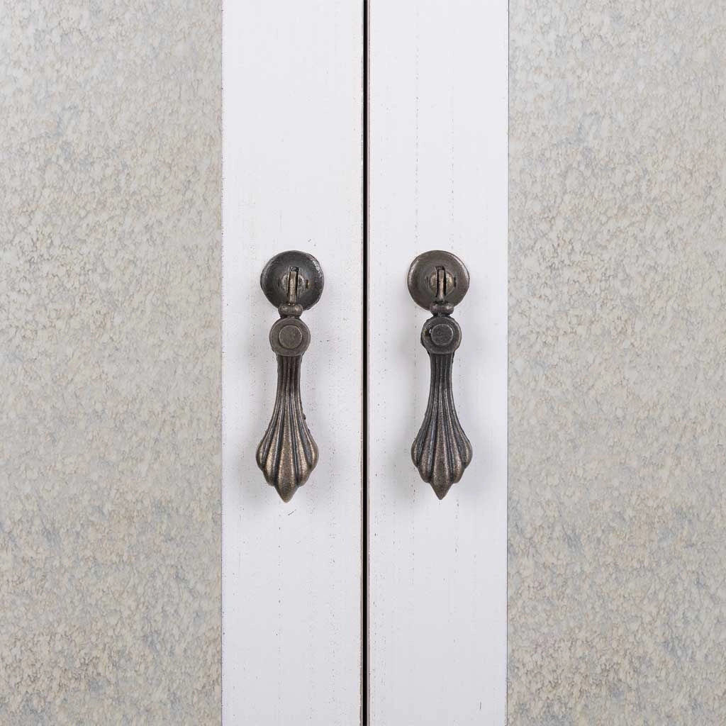 Armadio in legno bianco 80x42x140h