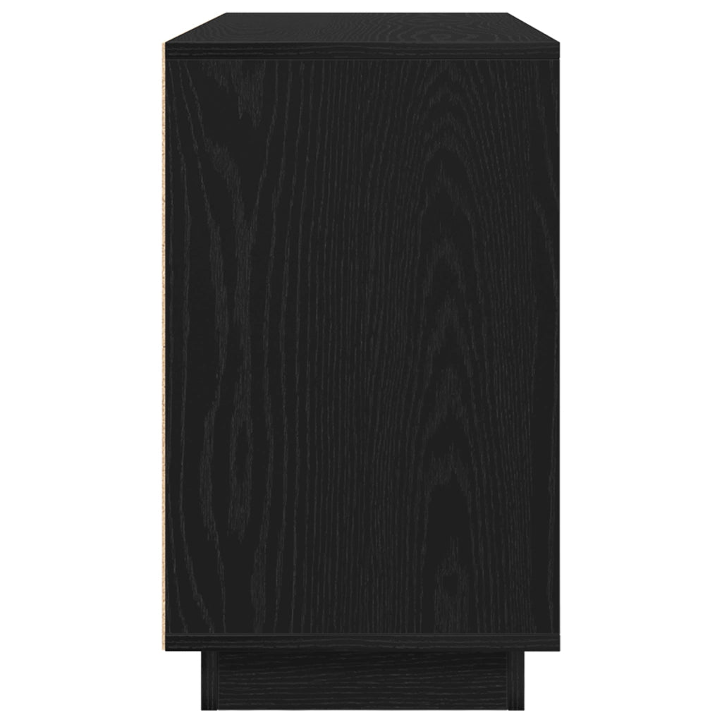 Credenza Rovere Nero 102 x 35 x 60 cm Legno multistrato 862815