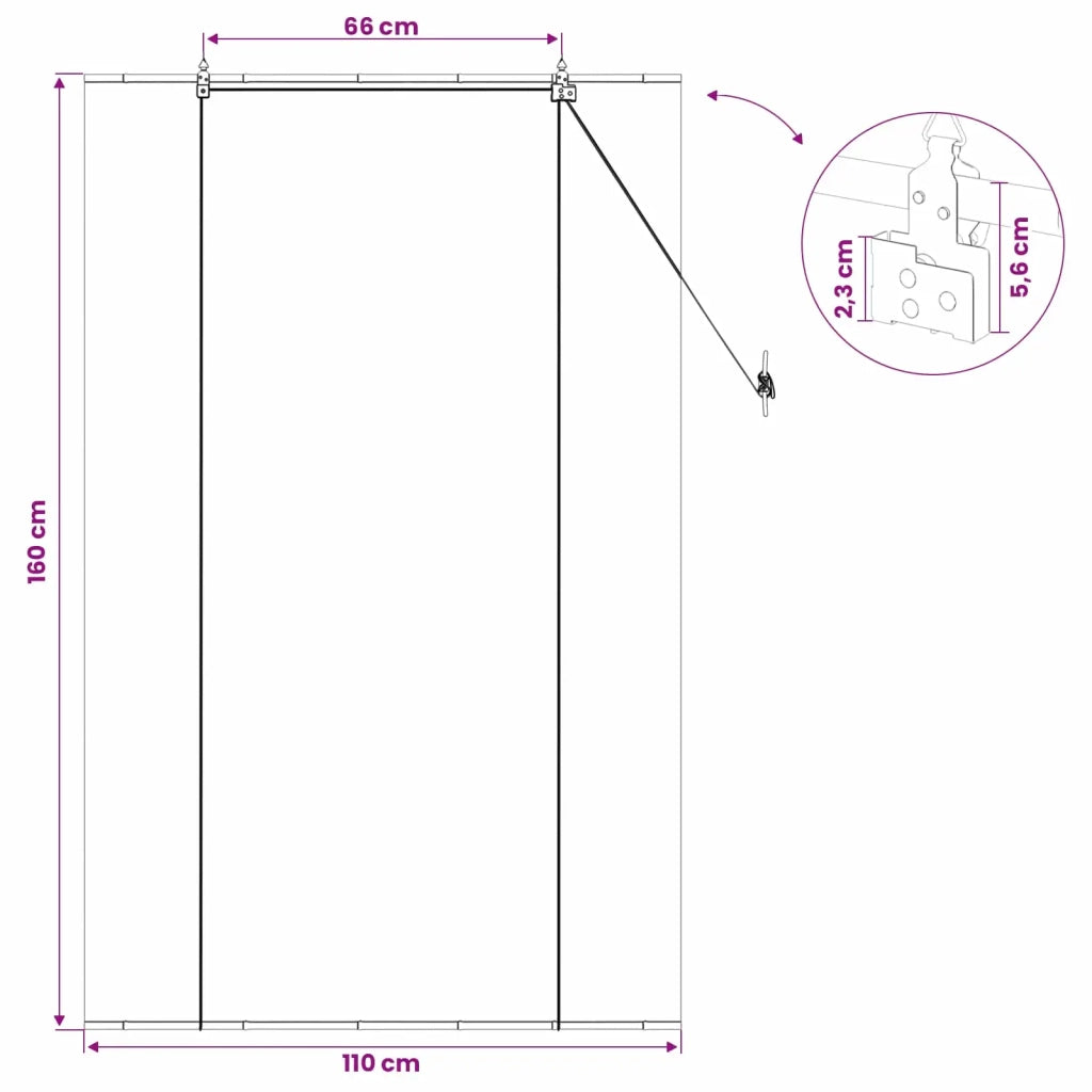 Tenda a rullo Naturale 110 x 160 cm Bambù 42039690