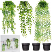 Piantine Artificiali con Vasi per Interno ed Esterno, Ideali per la Decorazione di Ufficio, Salotto e Giardino