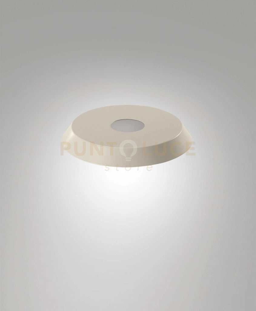 3804-56-355 DIFFUSORE/PARALUME IN METALLO SABBIA D.20CM H.2,5CM PER KIT LUCI 8W