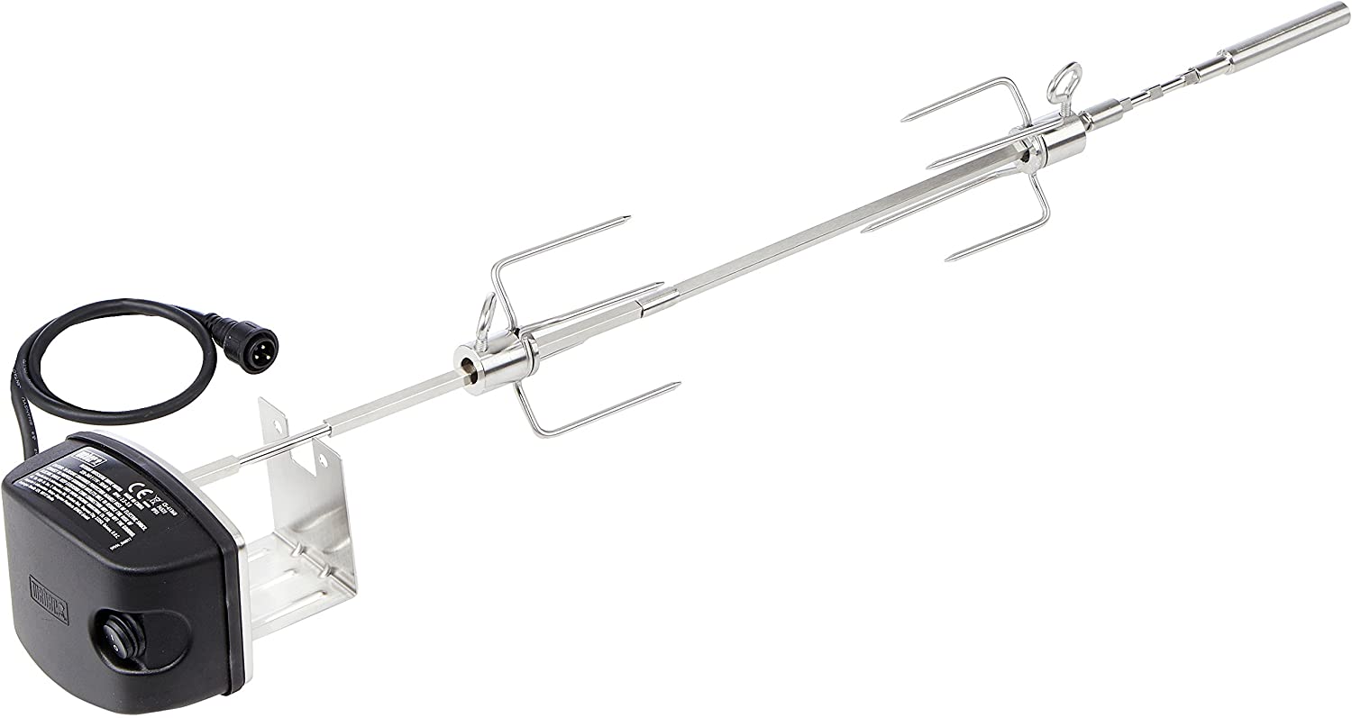 Girarrosto a Motore per Barbecue a Gase Serie Spirit Weber 8519 Pollo Spiedo