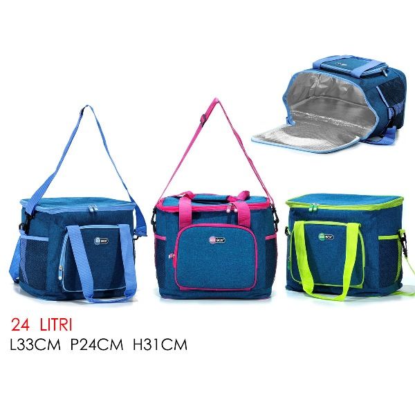 BORSA TERMICA 24LT 33X24X31CM JEANS 3ASS.