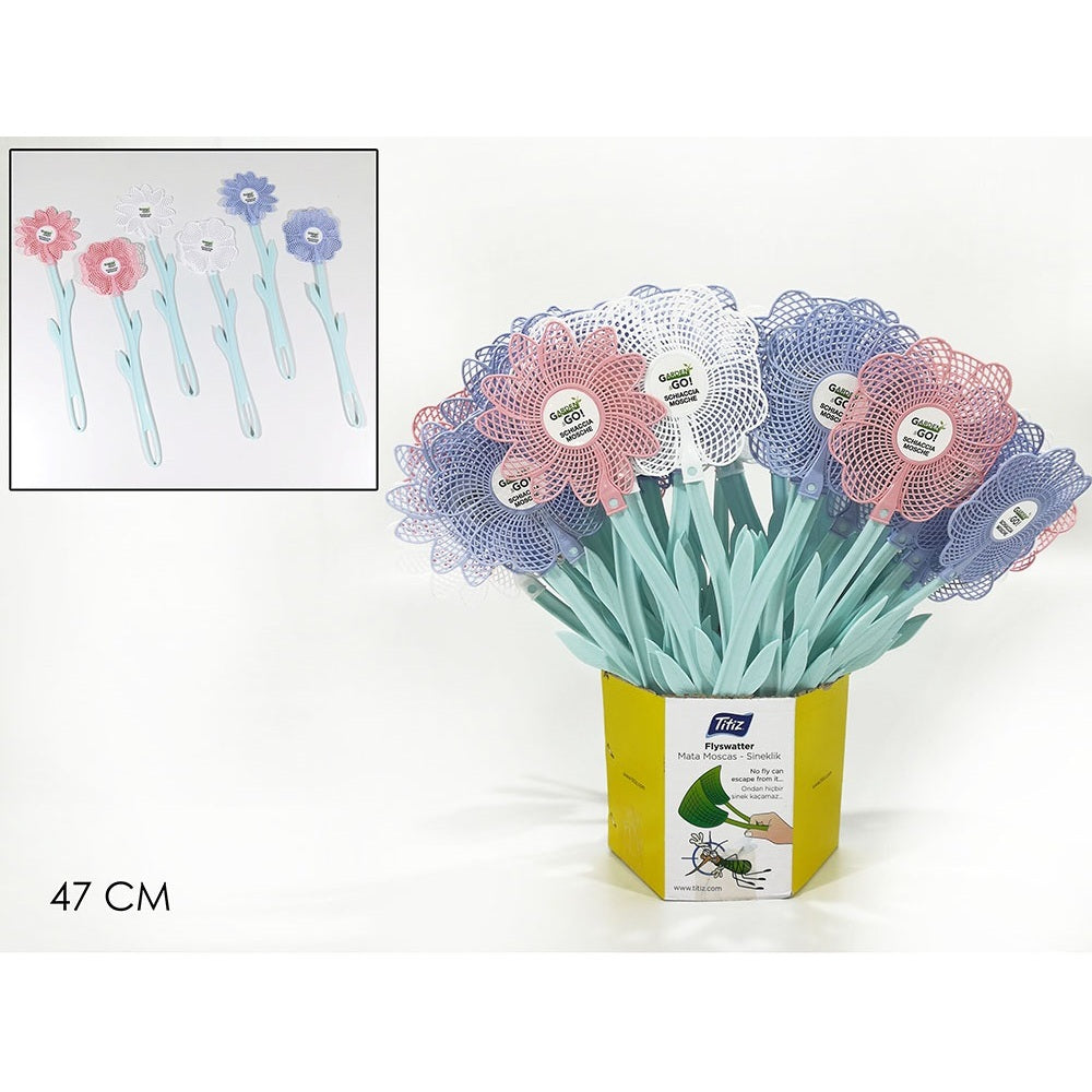 SCACCIA INSETTI A FIORE IN 3 COLORI