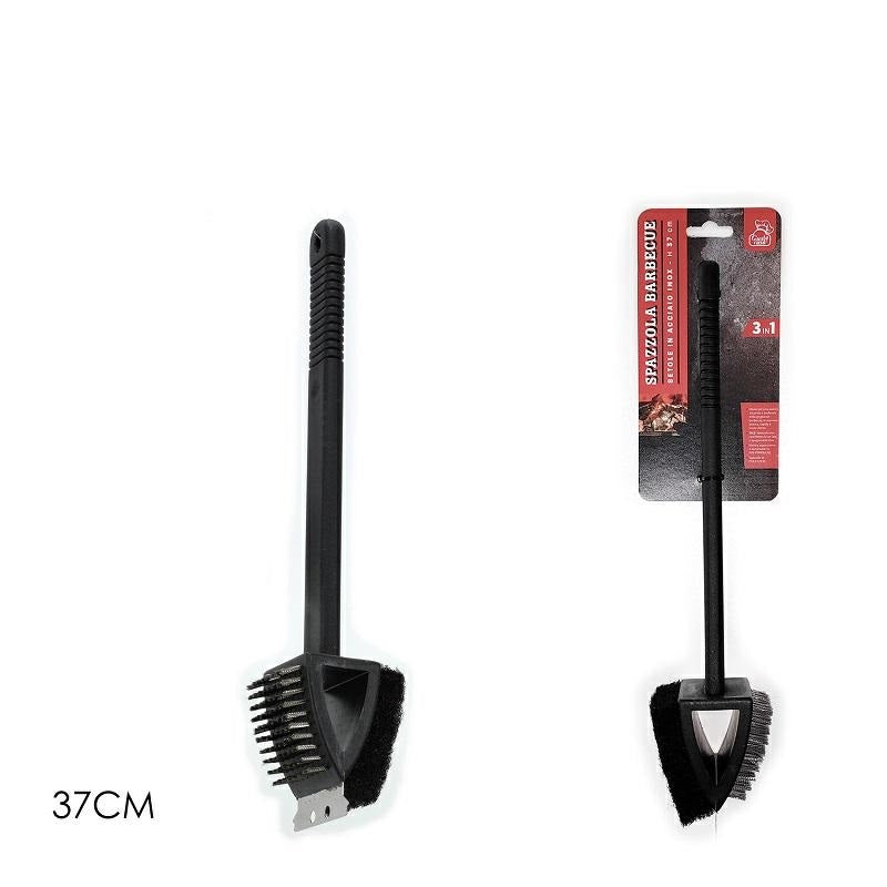 SPAZZOLA PER PULIZIA 37CM PER BARBECUE.
