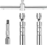 Chiave a molla magnetica per candele 14mm/16mm - attrezzi universali - manubrio rotante - acciaio cromato-vanadio - 2 pezzi
