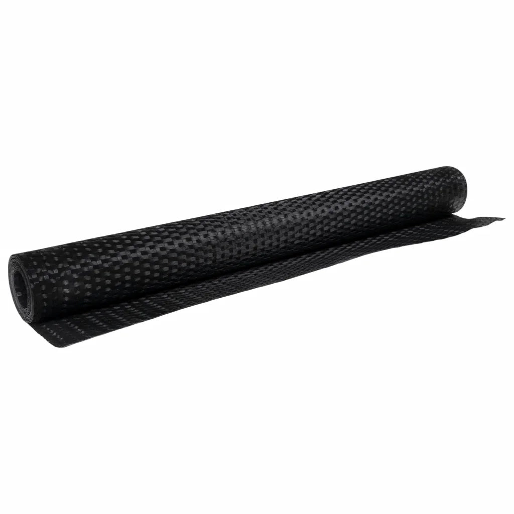 Paravento da Balcone Nero 400x90 cm in Polyrattan 156299