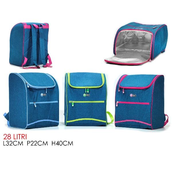 ZAINO TERMICO 28LT 32X22X40CM JEANS 3ASS.