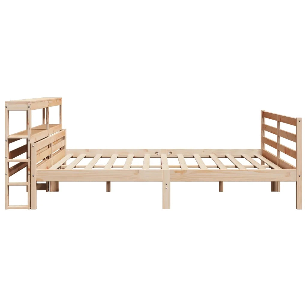 Giroletto con Testiera 200x200 cm in Legno Massello di Pino