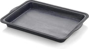 Piatto da forno in nylon nero, dimensioni circa 36 x 26 x 4 cm - cottura - cottura al forno