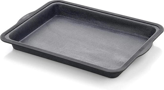 Piatto da forno in nylon nero, dimensioni circa 36 x 26 x 4 cm - cottura - cottura al forno