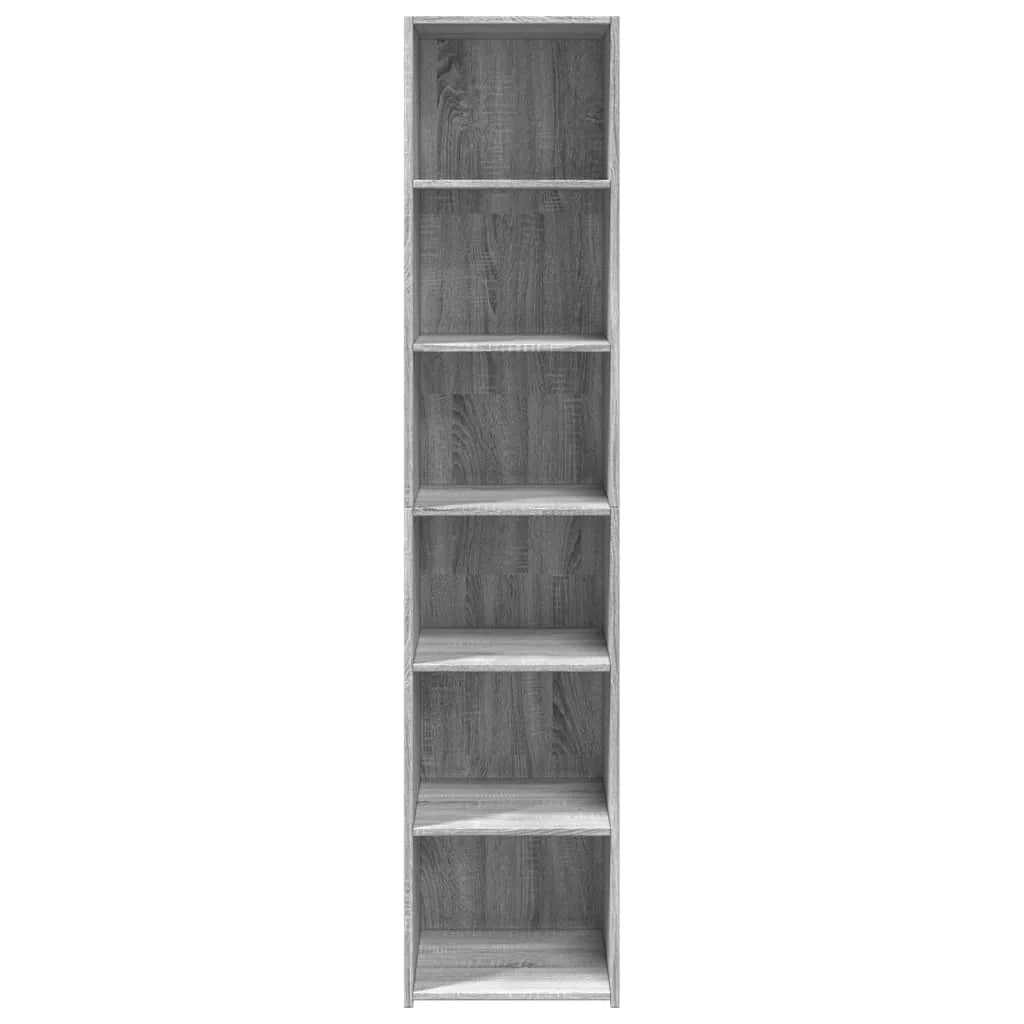 Buffet credenza cassettiera armadio mobile contenitore organizer cucina soggiorno salotto rovere Sonoma alto 40 x 41 x 185 cm legno ingegnerizzato grigio 02_0035361