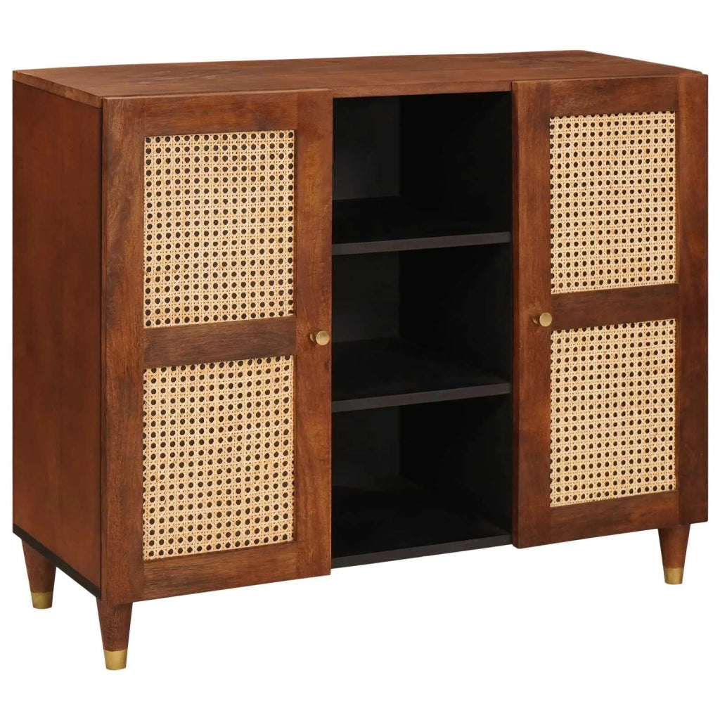Credenza Marrone 90 x 33,5 x 75 cm Legno di mango massello 4018908