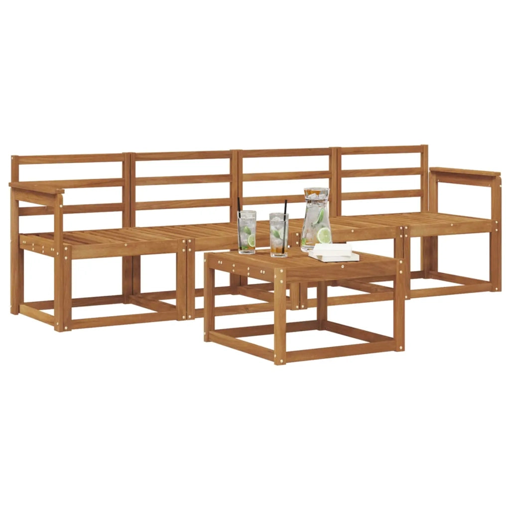 Set di divani da esterno 5 pcs Naturale