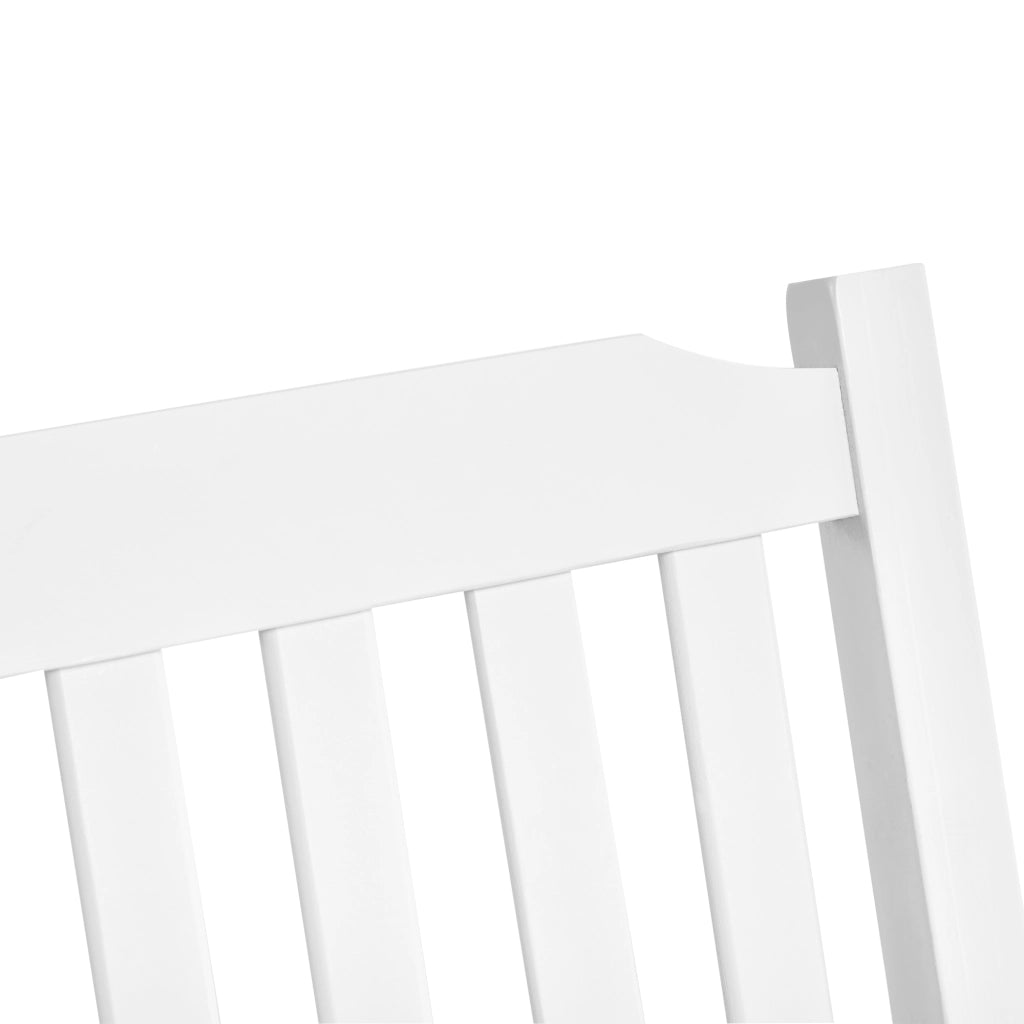 Altalena da giardino per 2 persone ¨C zephmum ¨C bianco massello 117x69x60 cm