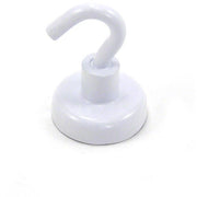 Magneetto a crociera 25 mm in acciaio con M5 - Utilizzabile per frigorifero, lavagna bianca, bacheca, armadio o ufficio - 25 mm di diametro x 36,5 mm di altezza - 20 kg di forza di trazione