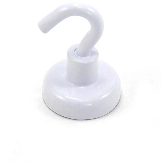 Magneetto a crociera 25 mm in acciaio con M5 - Utilizzabile per frigorifero, lavagna bianca, bacheca, armadio o ufficio - 25 mm di diametro x 36,5 mm di altezza - 20 kg di forza di trazione