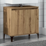 Mobile Lavabo Rovere Artigianale 58x33x60 cm Legno Multistrato